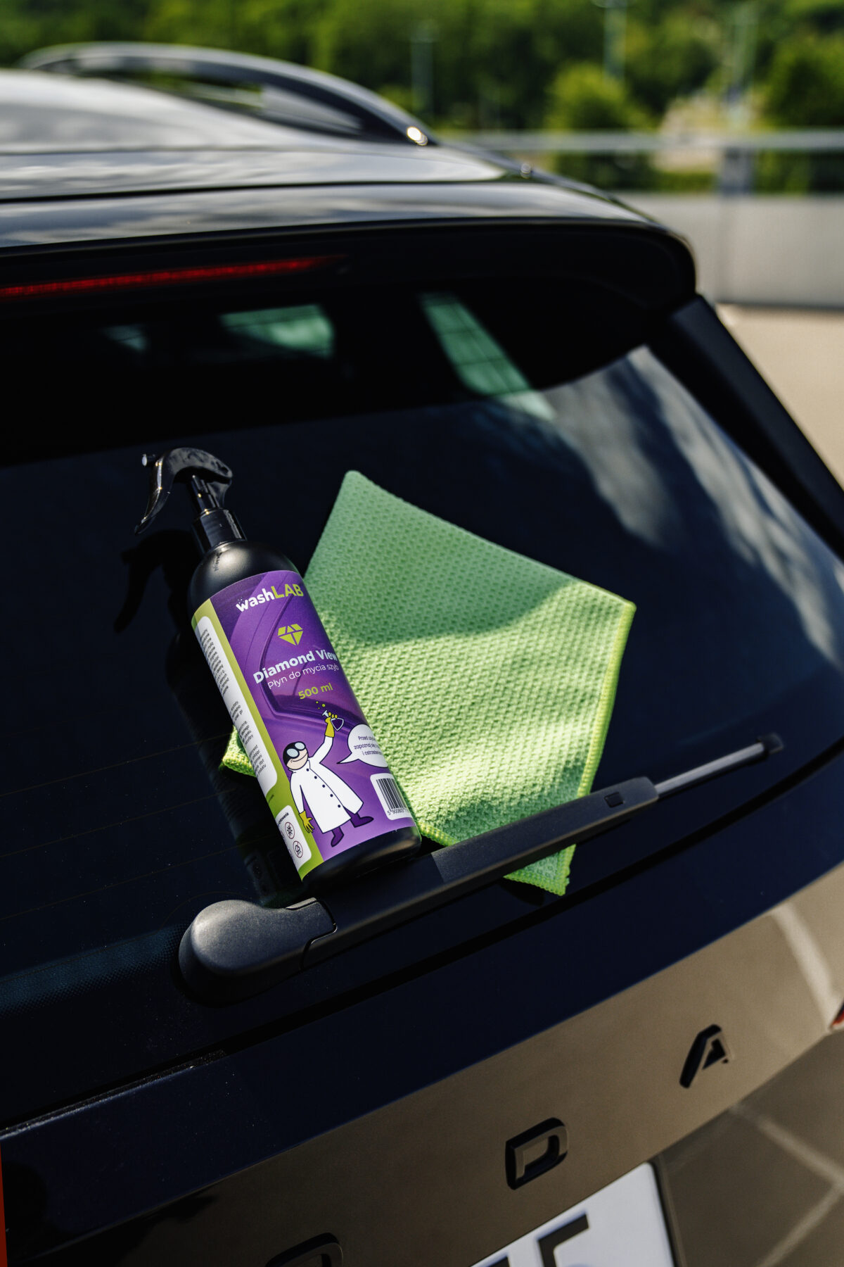 washLAB Diamond View – Płyn do Mycia Szyb Bez Smug + Mikrofibra Waflowa GRATIS!
