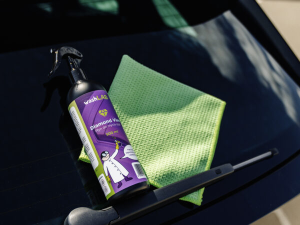 washLAB Diamond View – Płyn do Mycia Szyb Bez Smug + Mikrofibra Waflowa GRATIS!